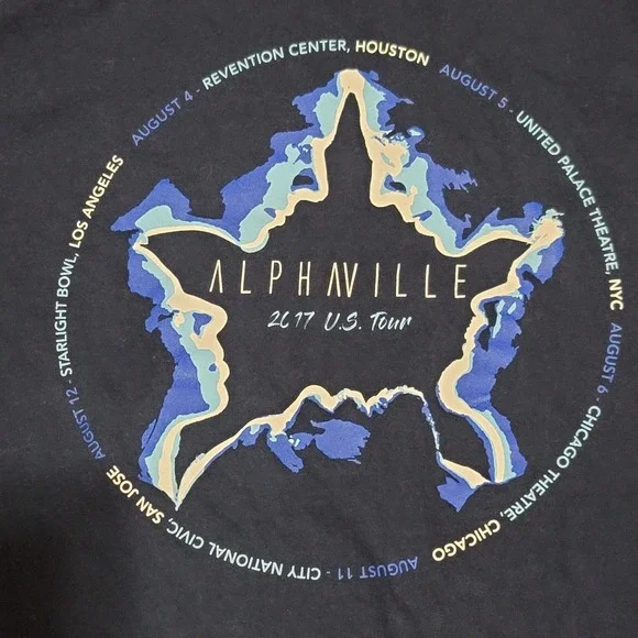 Alphaville 2017 U.S. Tour T-shirt - Picture 2 of 4